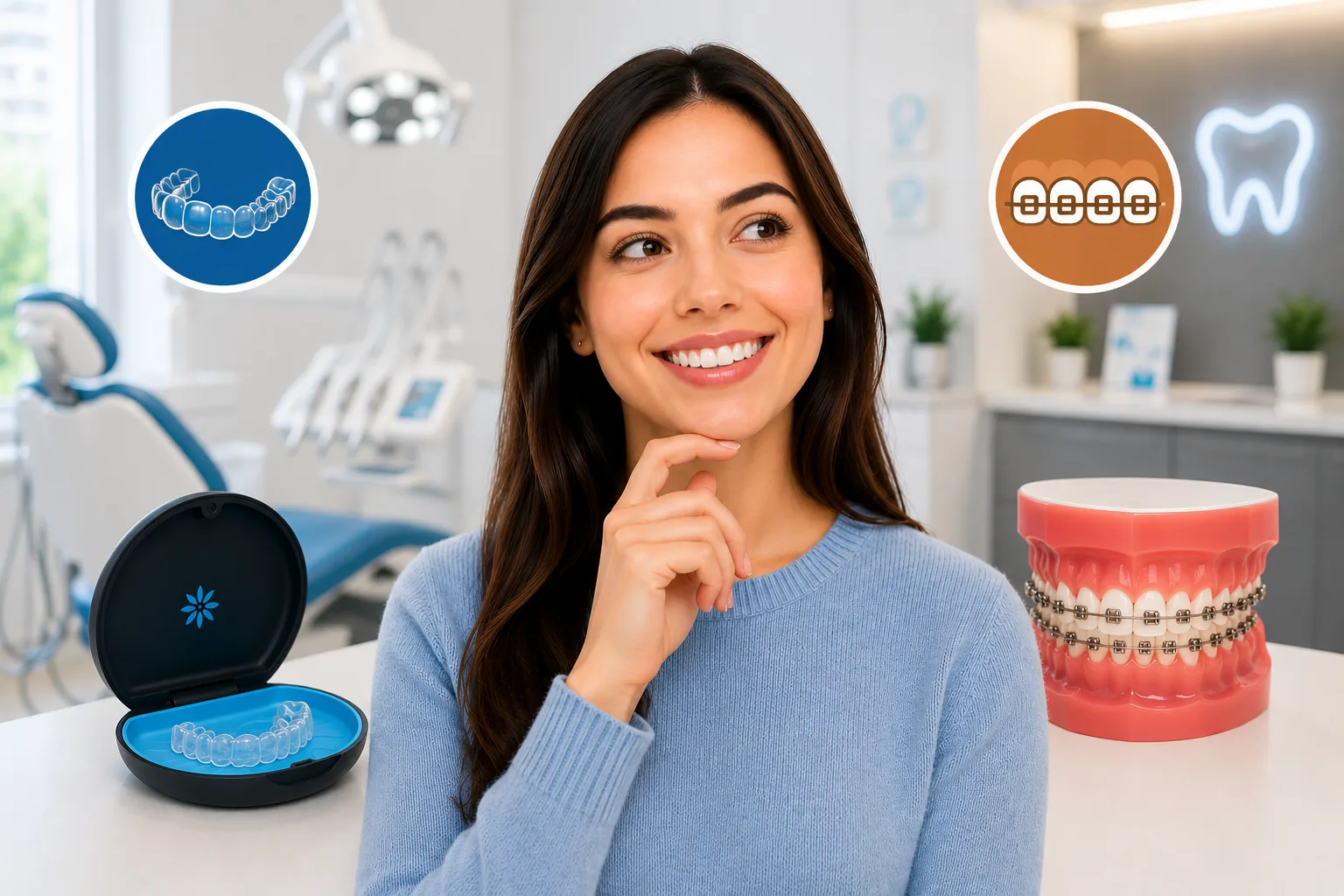Invisalign In forest hills vs braces